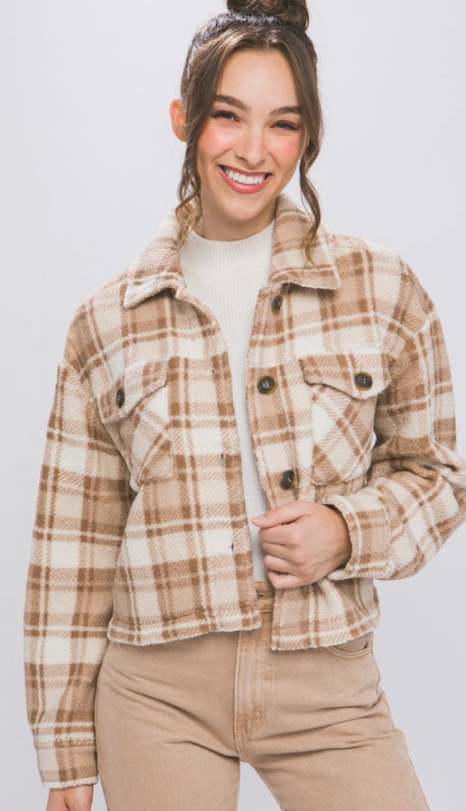 Sweet Memories Plaid Button up