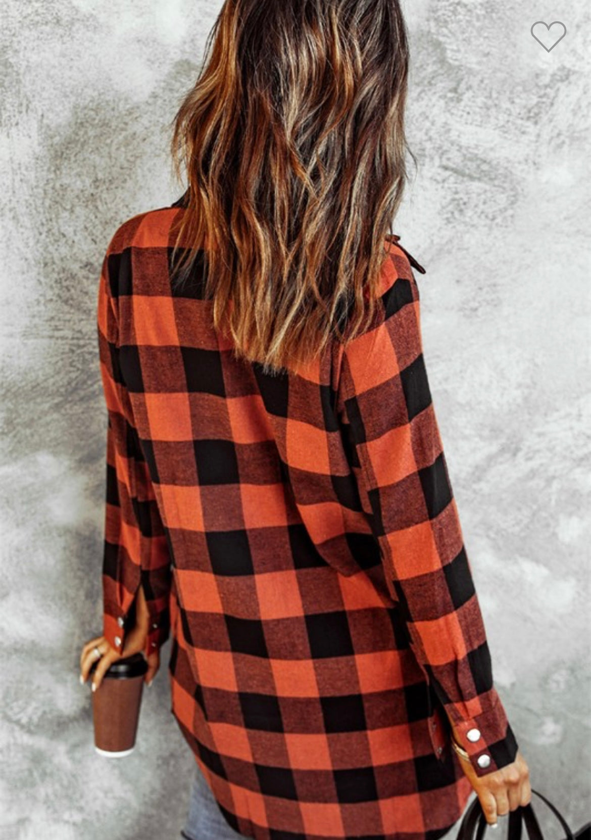 Feelings Free Plaid Long Sleeve