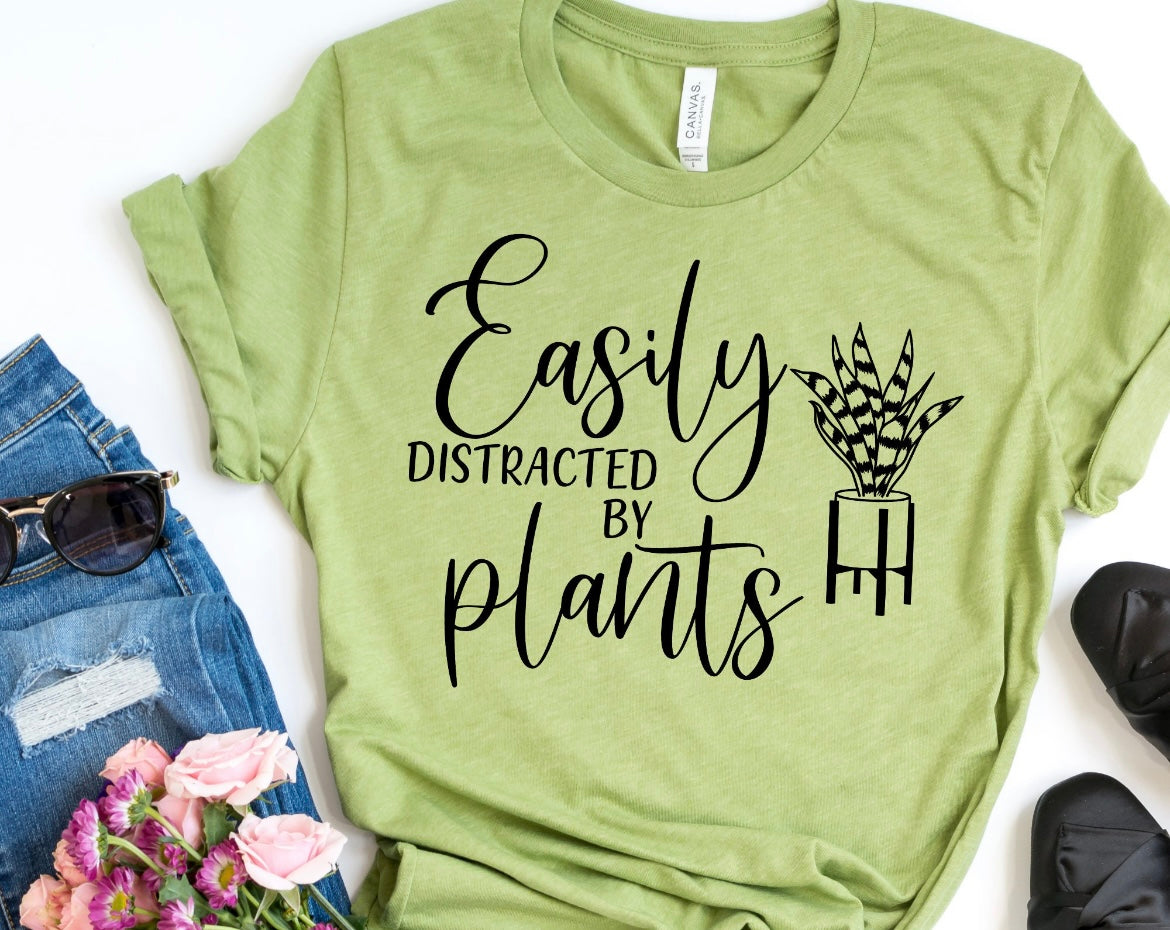 Distracted By Plants T-shirt